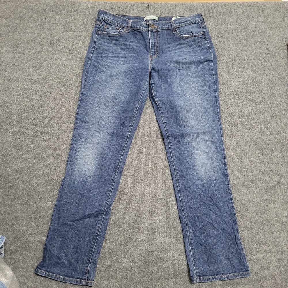 Levi's Jeans Womens Size 14 Blue 505 Straight Leg Stretch Casual Denim Pants